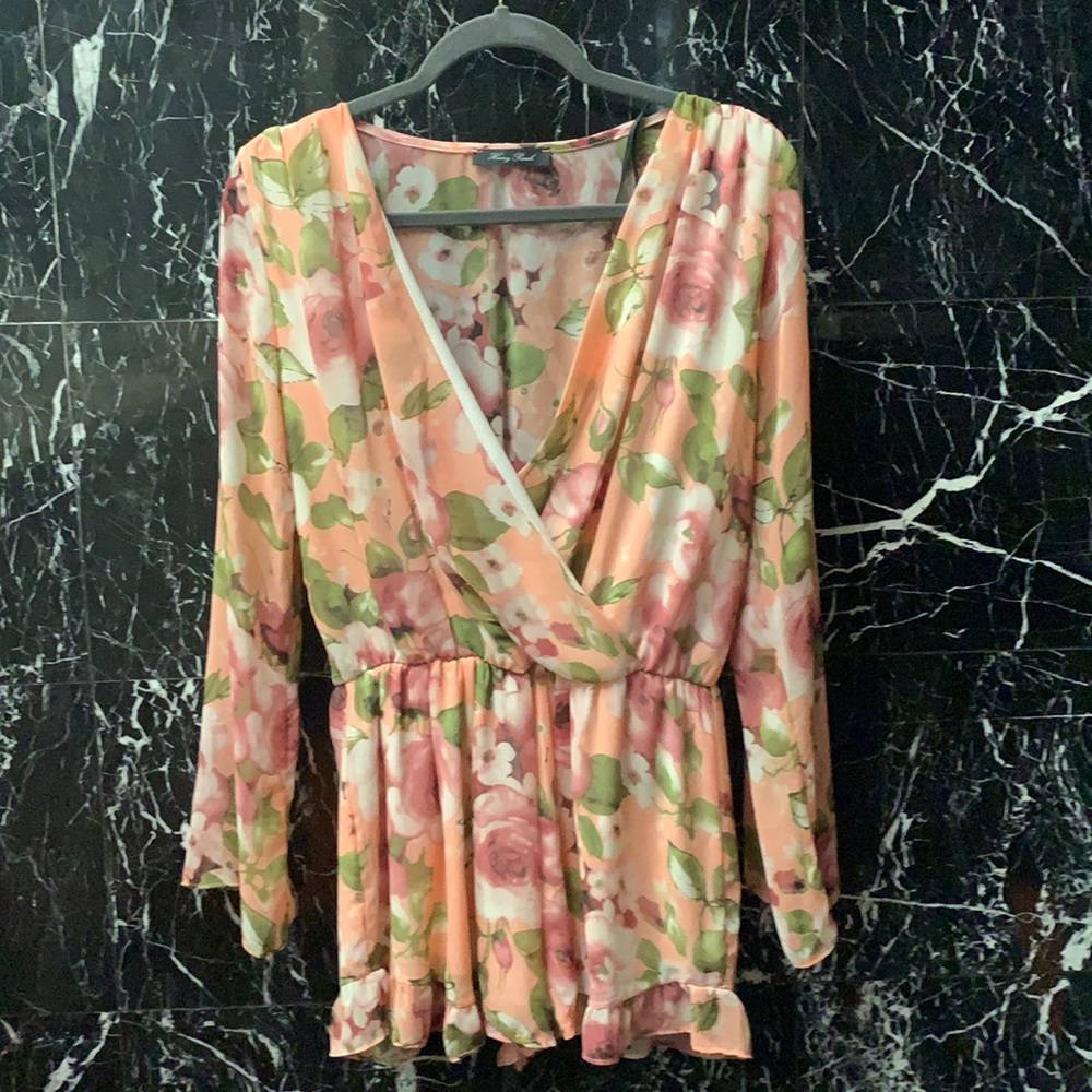 Honey Punch Floral Romper